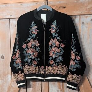 Awesome Embroidered And Beaded Velvety Cardigan By Elevenses